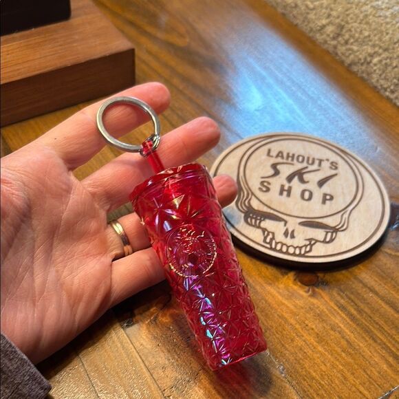 Starbucks Geometric Patterned Keychain - Picture 1 of 7